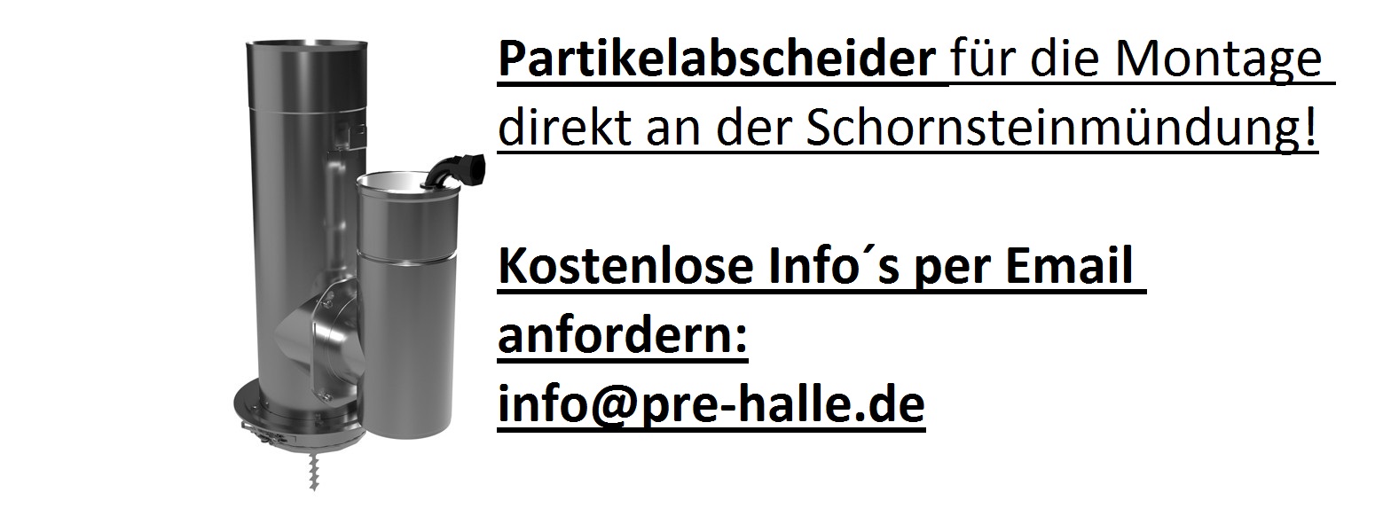 Partikelabscheider, Feinstaubabscheider, Verringerung der Schadstoffe im Abgas für Holzvergaser Pelletkessel Hackschnitzelheizung für Atmos NMT Solarbayer