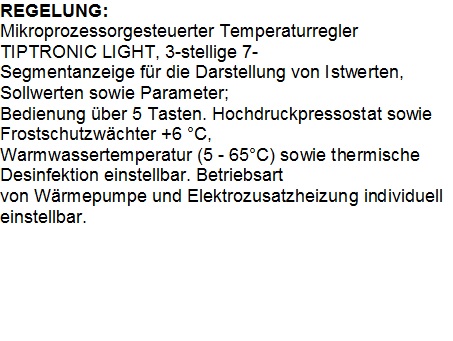 Text, Beschreibung, Ochsner Wärmepumpe Europa 250 DKL